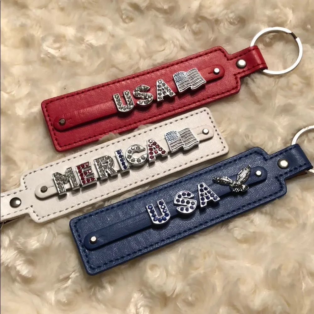 •custom• USA Themed Keychains - Picture 2 of 3